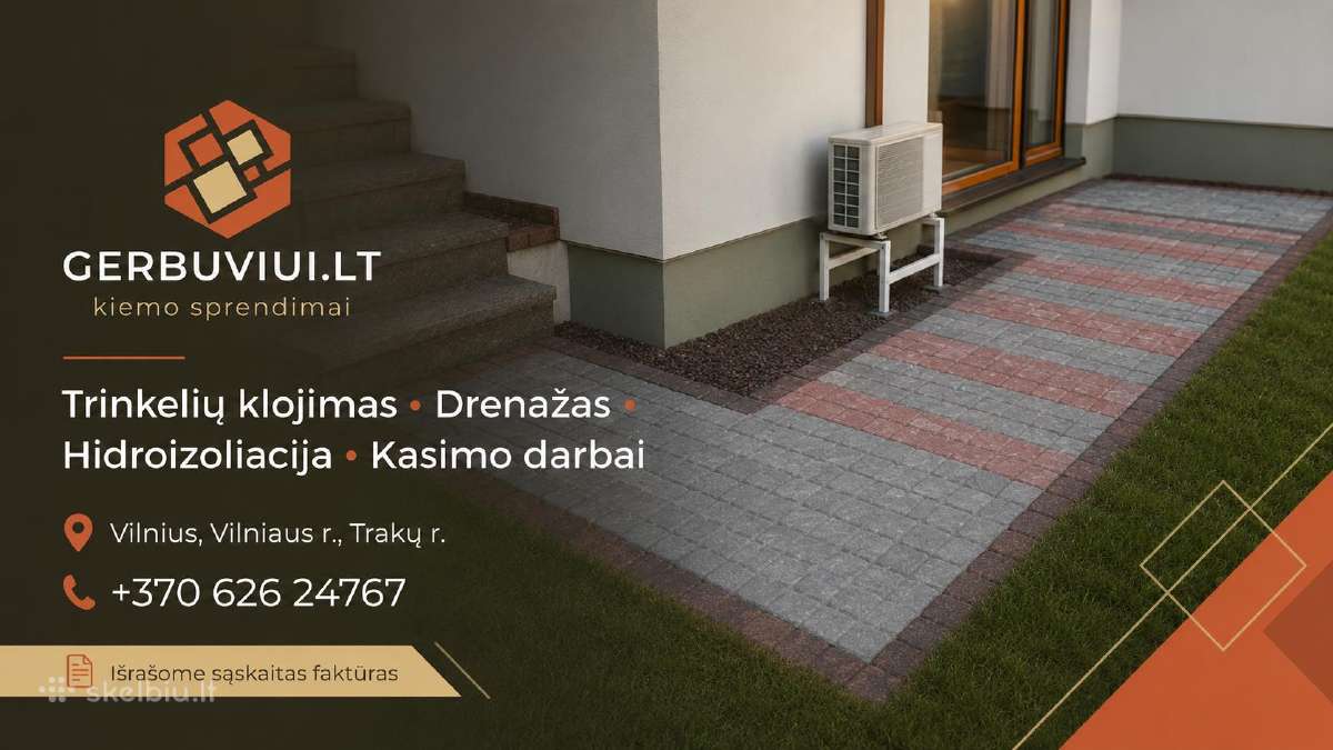 Profesionalūs trinkelių klojimo ir gerbūvio darbai