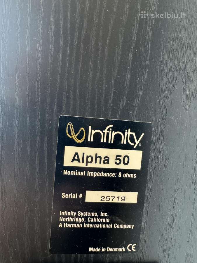 Parduodu infinity alpha 50 grindines koloneles - nuotraukos Nr. 9