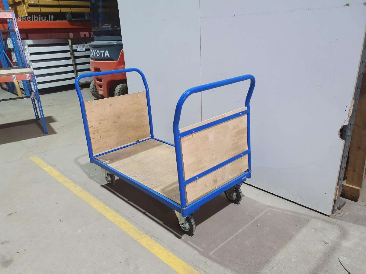 Dėžių platforminis transportavimo vežimėlis - nuotraukos Nr. 3