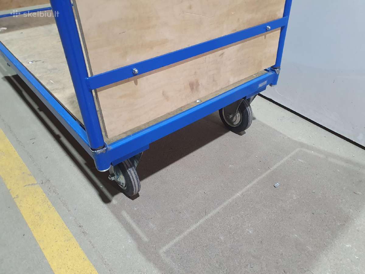 Dėžių platforminis transportavimo vežimėlis - nuotraukos Nr. 4
