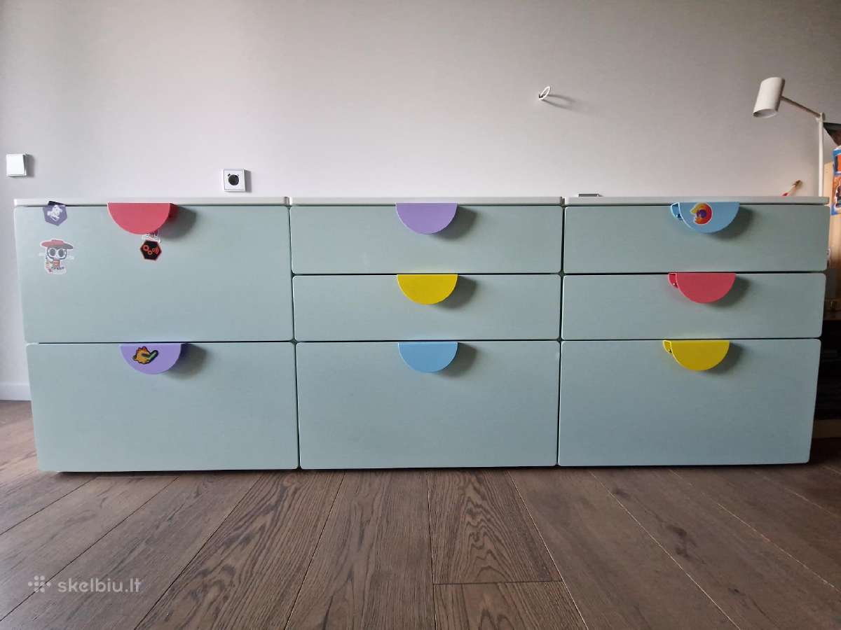 Trys Ikea Smastad/platsa vaikiškos komodos