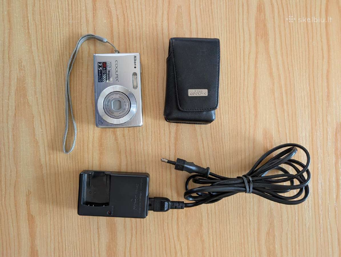 Nikon Coolpix S200 su priedais (Defektas)