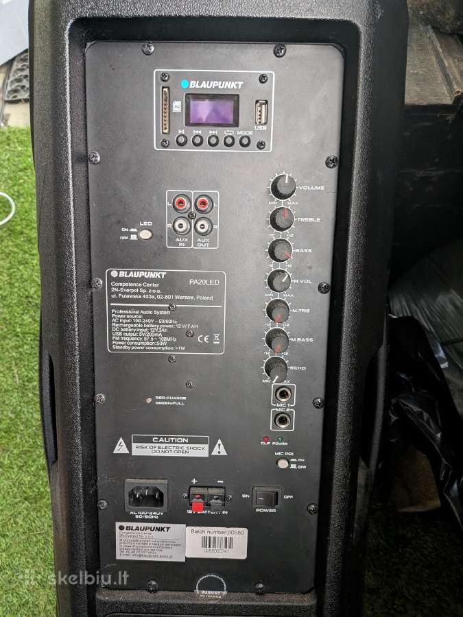 Blaupunkt Pa20led aktyvi kolonėlė su LED