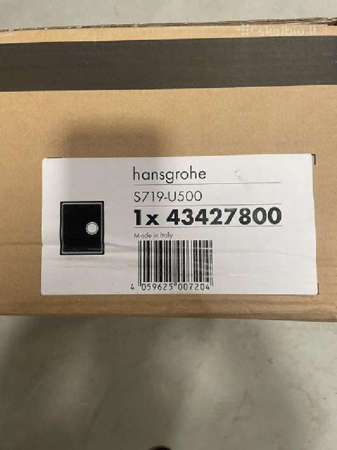 Nerūdijančio plieno plautuvė Hansgrohe