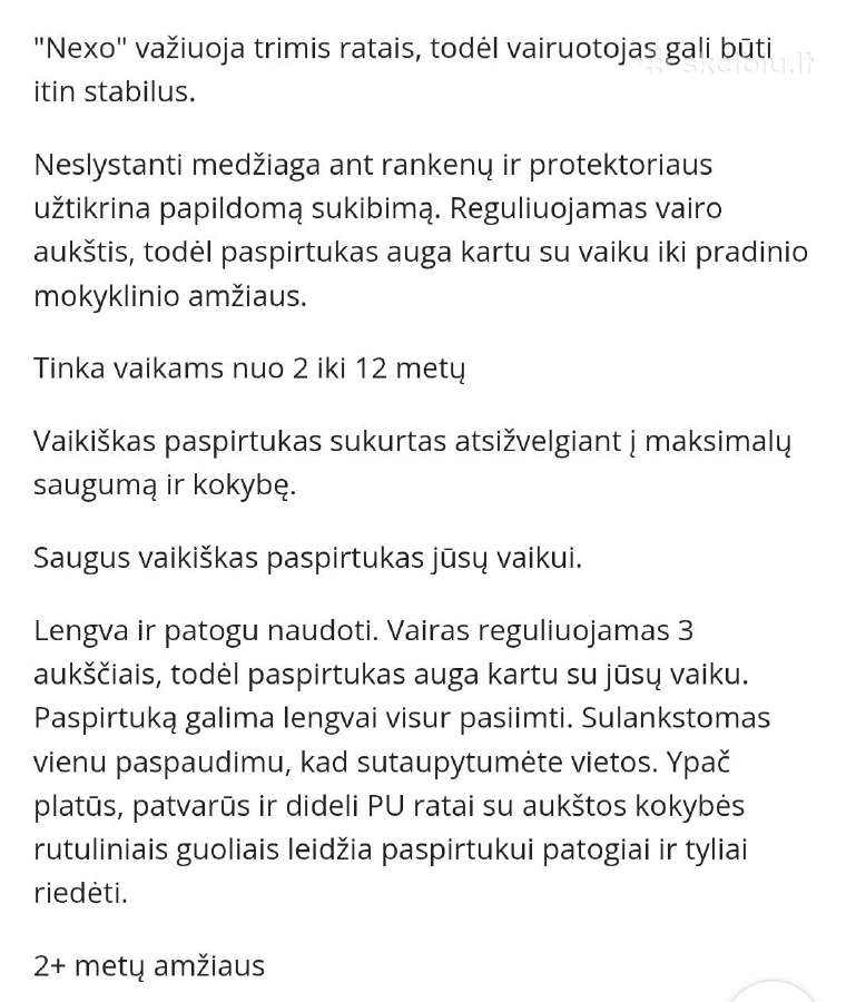 Paspirtukas Berg Nexo - nuotraukos Nr. 2