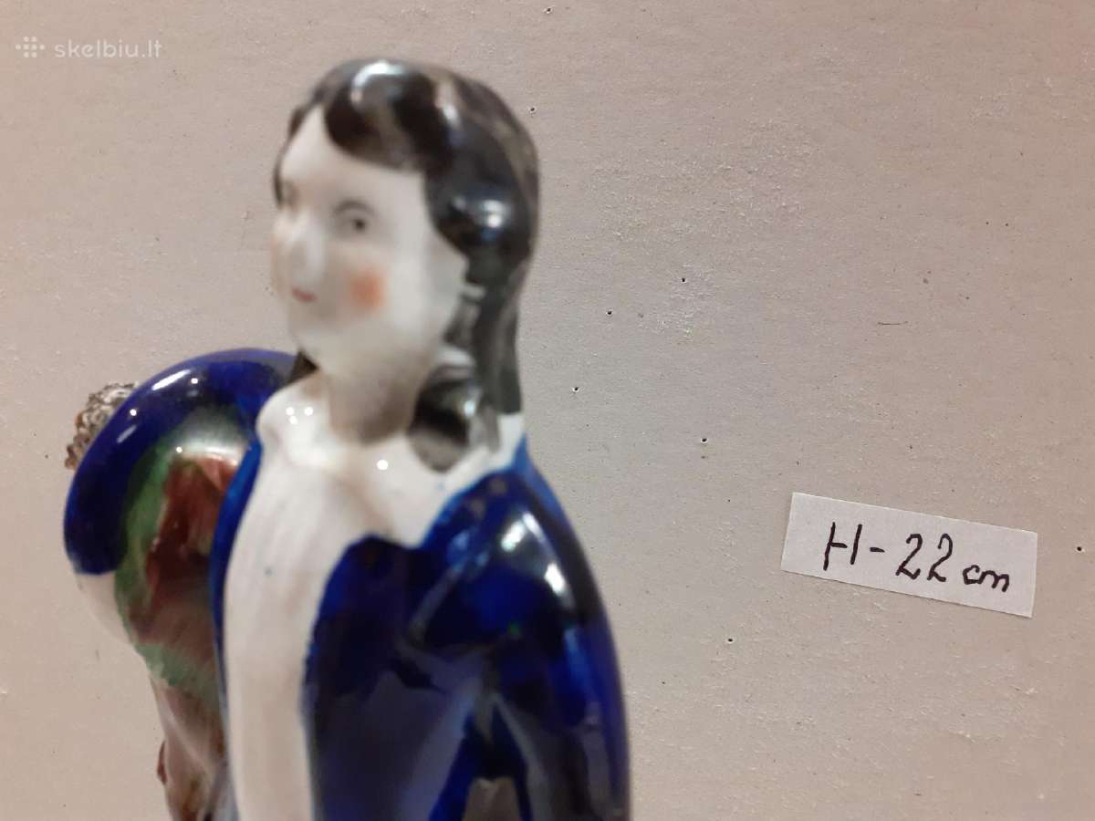 Antikvarinė „staffordshire“ Xixa, statulėlė - nuotraukos Nr. 9