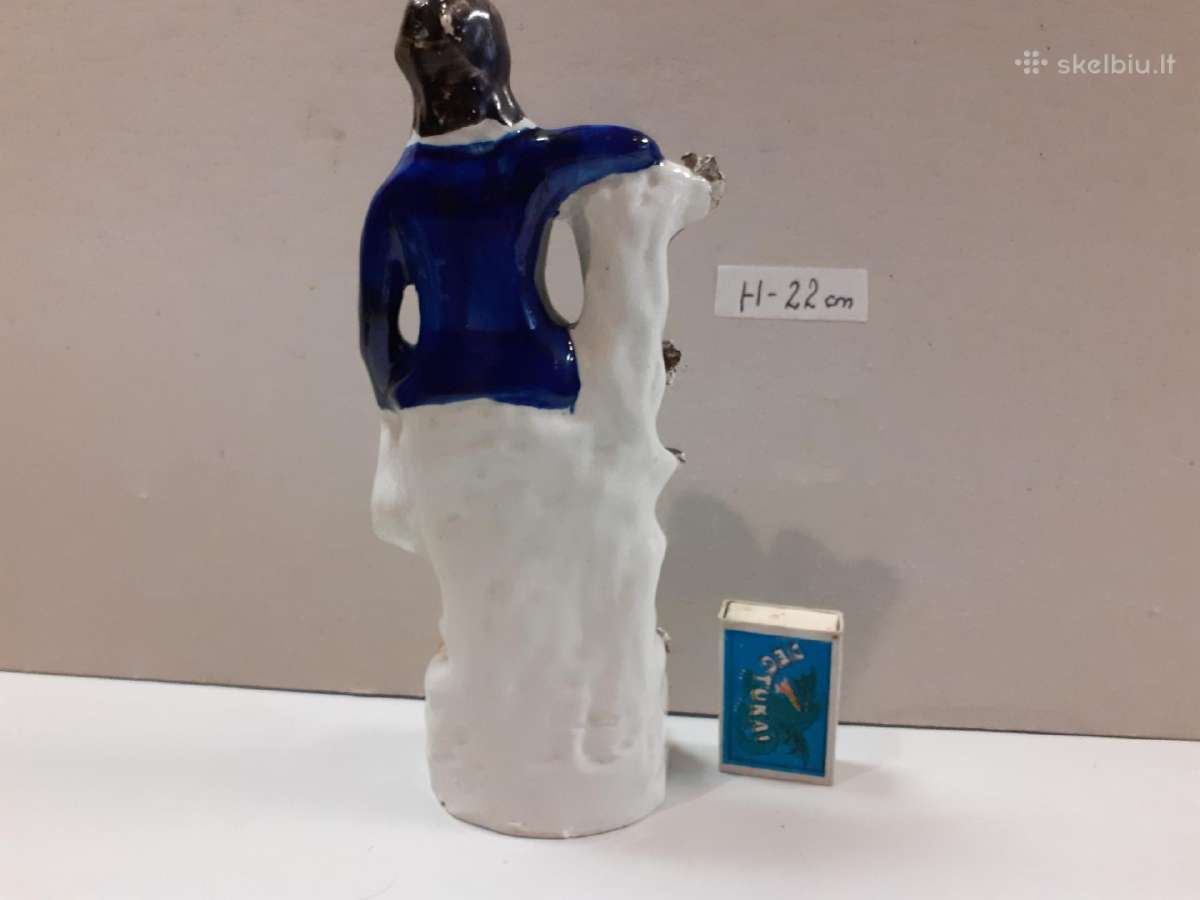 Antikvarinė „staffordshire“ Xixa, statulėlė - nuotraukos Nr. 2