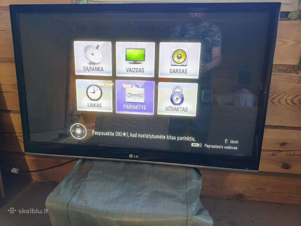 LG 42pj250 įstrižainė 107 cm