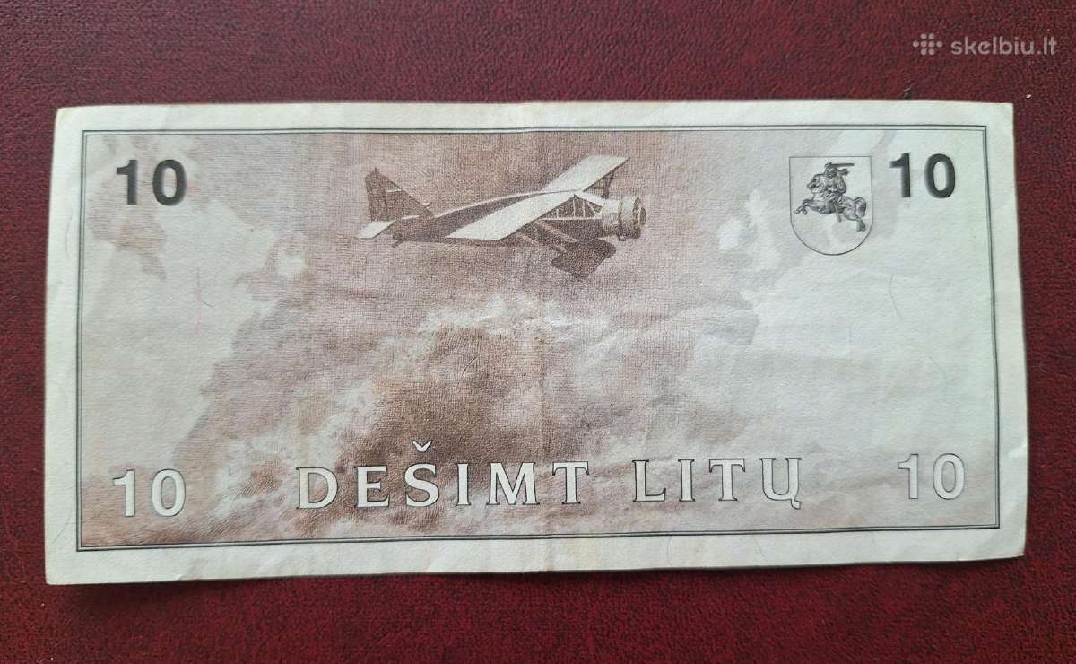 Lietuva banknotai 1991 m litai - nuotraukos Nr. 6