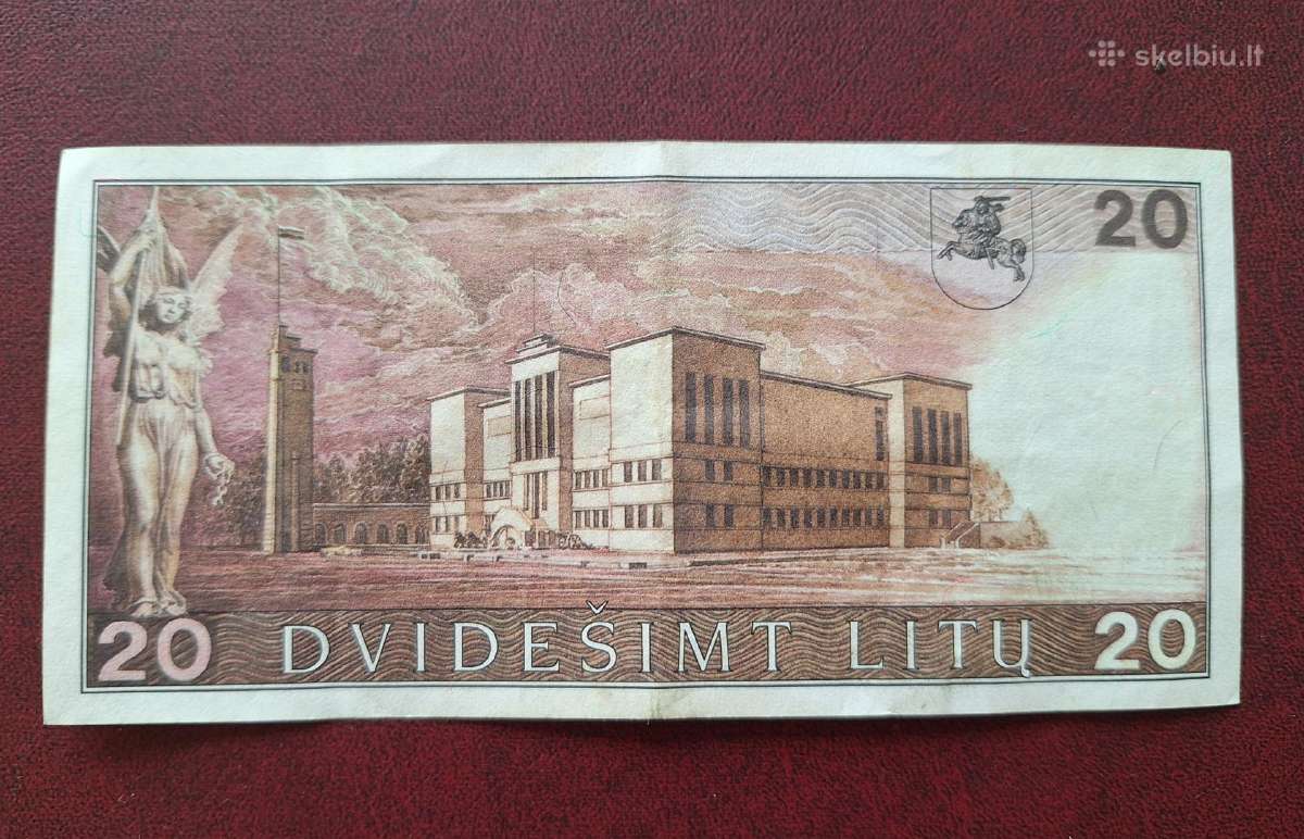Lietuva banknotai 1991 m litai - nuotraukos Nr. 8
