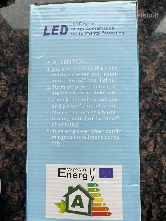 E27 100w LED baltos šviesos lempa - nuotraukos Nr. 8