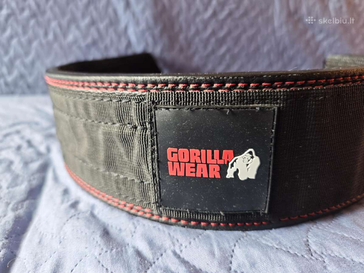 Diržas gorilla Wear 4 Inch Premium Leather Lifting - nuotraukos Nr. 3