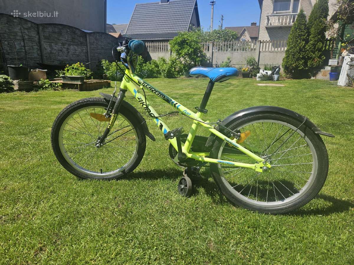 Dviratis 4kids Turbo fun 20" (aliuminis, geltona/m - nuotraukos Nr. 2