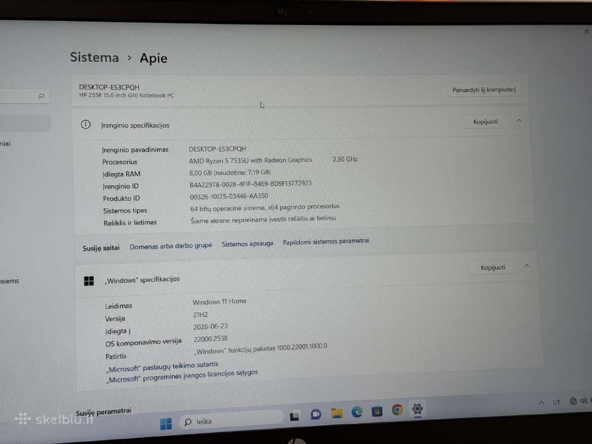 Hp kompiuteriai 100e 130e 400eur 450eur - nuotraukos Nr. 9