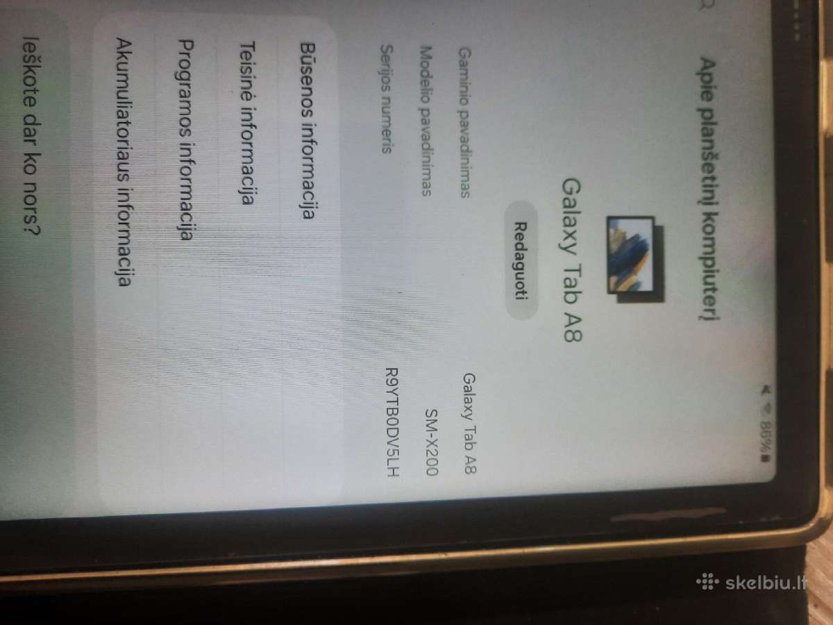 Samsung galaxy tab A8 - nuotraukos Nr. 2