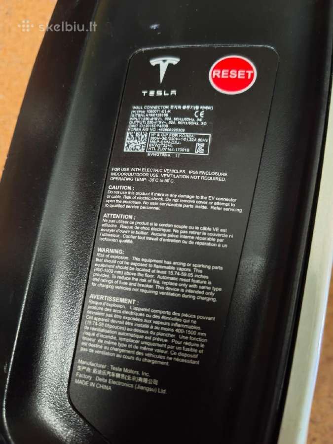 Tesla Wall Connector Gen 2 Wallbox Type 2 - nuotraukos Nr. 3
