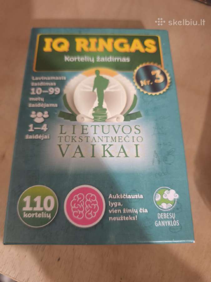 Smagus kortelių žaidimas Iq ringas