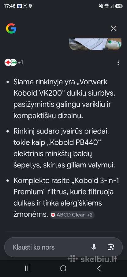 Vorwerk Kobold Vk200+sp530 grindų plovimo sistema - nuotraukos Nr. 12