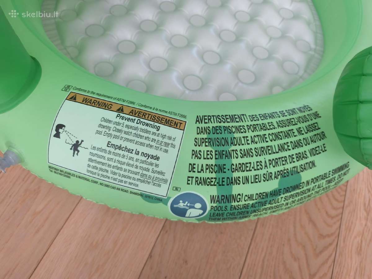 Pripučiamas baseinas kūdikiui minkštu dugnu uždara - nuotraukos Nr. 2