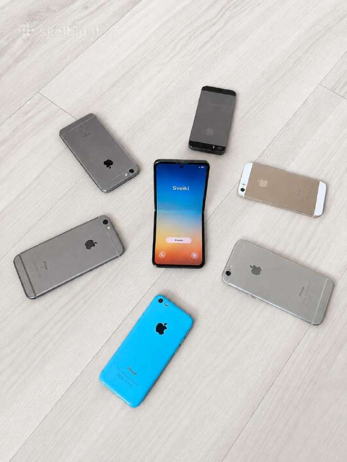 Parduodamas Z Flip 3 ir 6 Iphonai