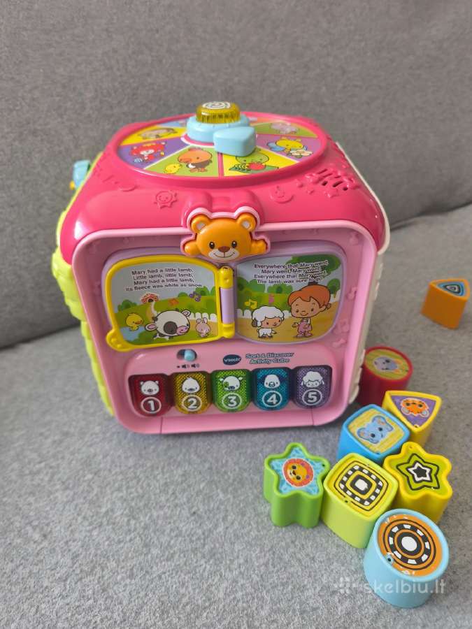Didelis Vtech lavinamasis kubas su interaktyviom