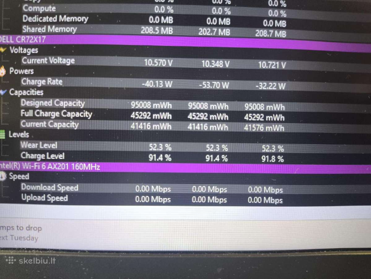 15.6 i7-10850h 32gb 512gb SSD Rtx 5000 Max-q 16gb - nuotraukos Nr. 9