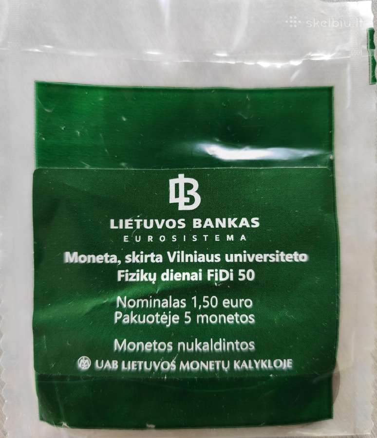 Lietuvos 1,5 euro monetos - pusantrokai - nuotraukos Nr. 3