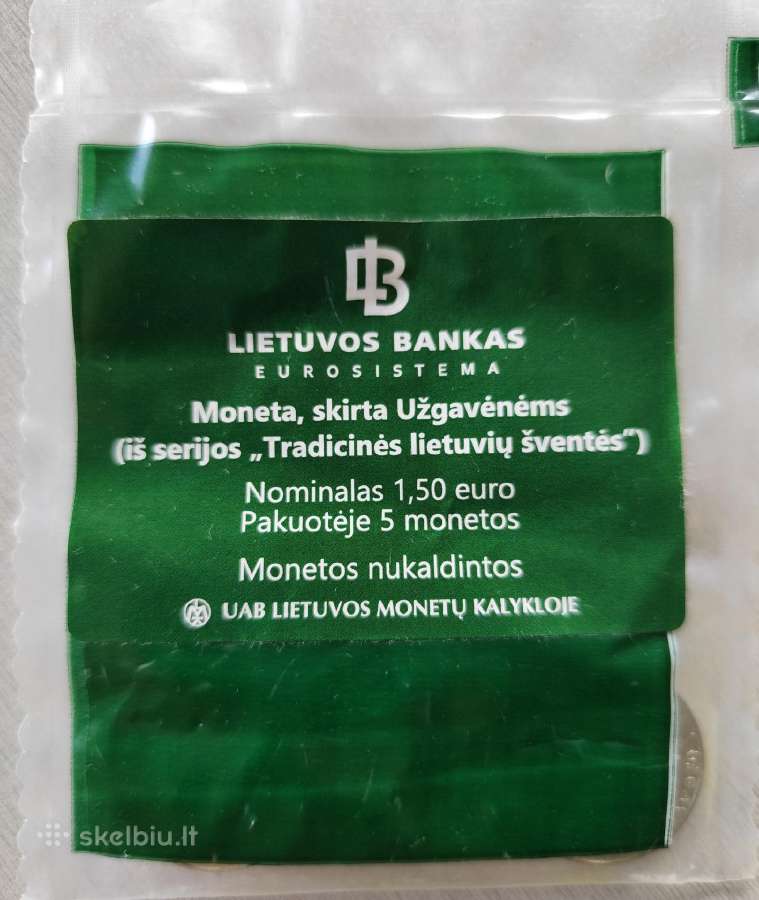 Lietuvos 1,5 euro monetos - pusantrokai - nuotraukos Nr. 7