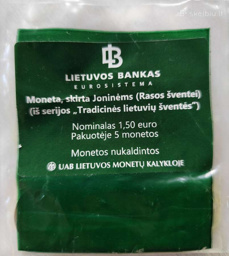 Lietuvos 1,5 euro monetos - pusantrokai - nuotraukos Nr. 9