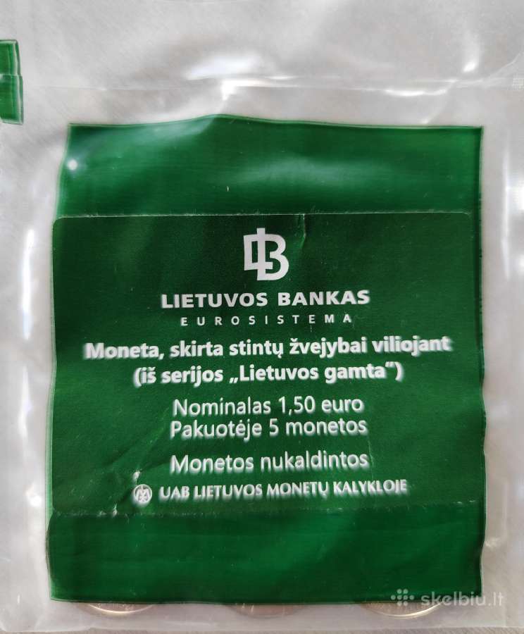 Lietuvos 1,5 euro monetos - pusantrokai - nuotraukos Nr. 11