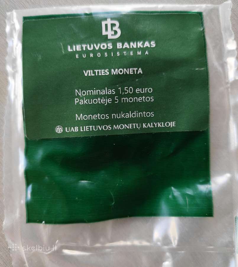 Lietuvos 1,5 euro monetos - pusantrokai - nuotraukos Nr. 13