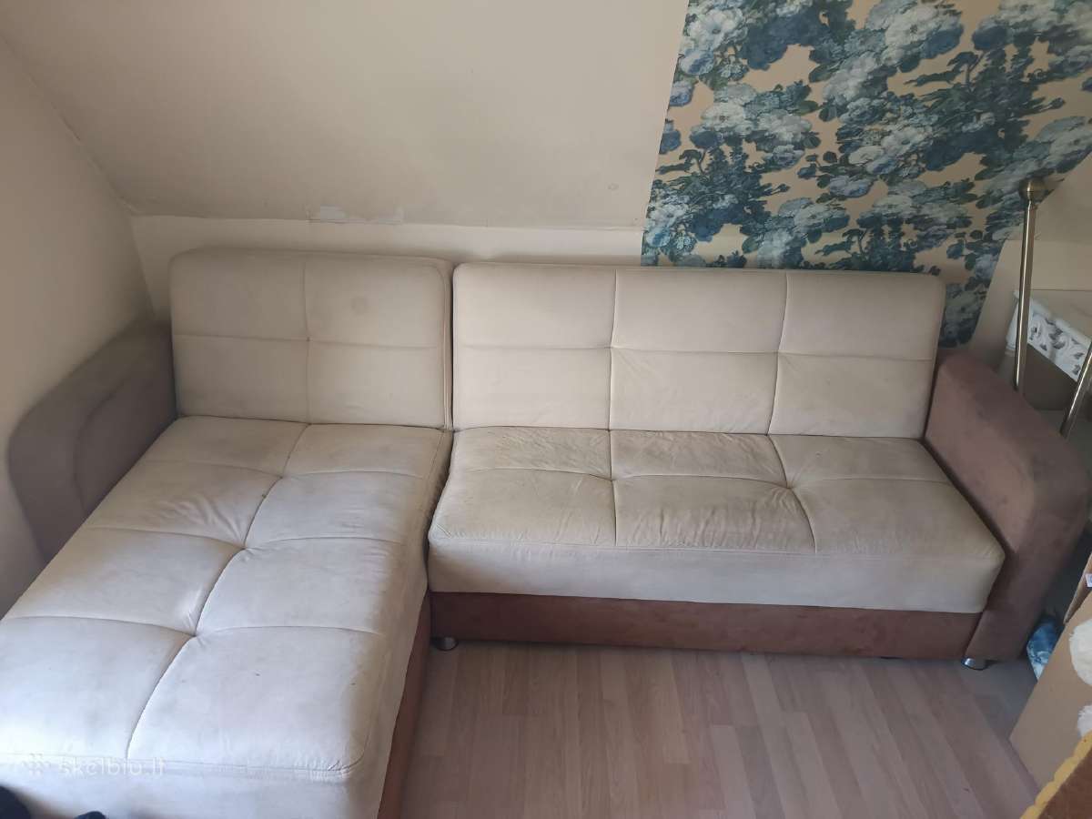 Minkštas kampas- sofa lova