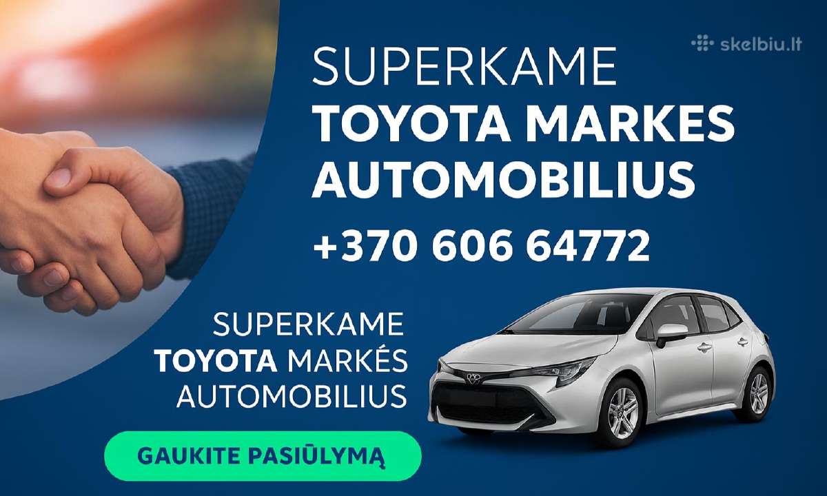 Superkame Toyota Markės Automobilius! - nuotraukos Nr. 3