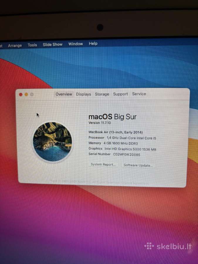 MacBook Air 13 2014 - nuotraukos Nr. 3