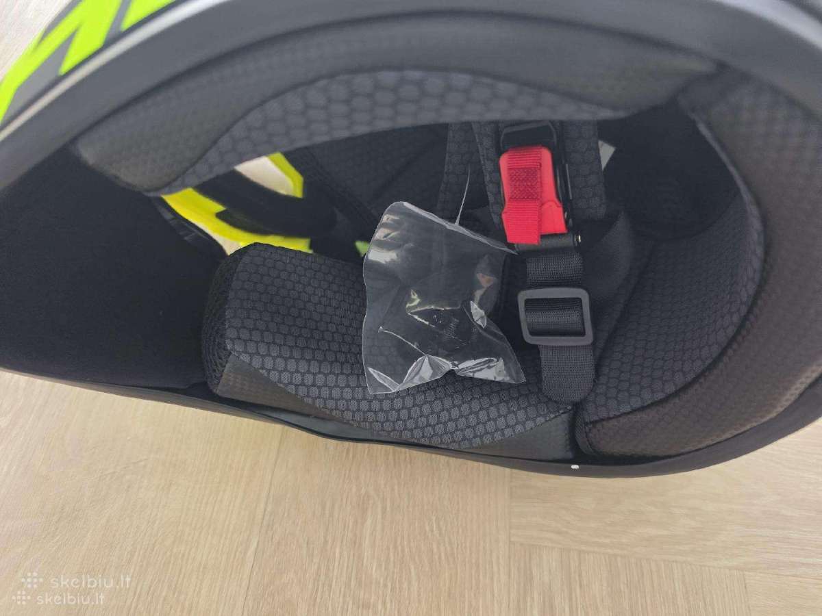 Motociklo BMX motokroso šalmas L 57-58cm + akiniai - nuotraukos Nr. 5
