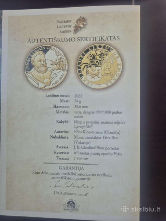 Paauksuoti medaliai - nuotraukos Nr. 3