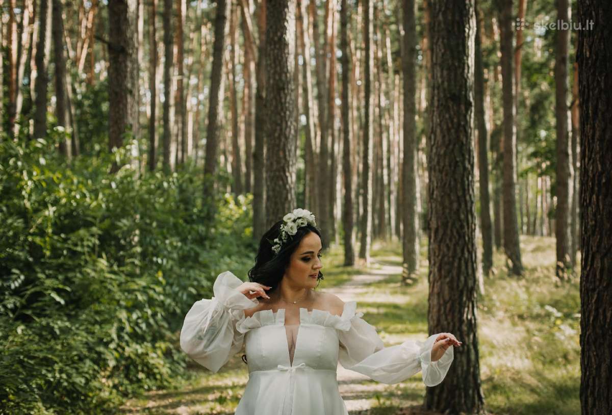 Kokybiška vestuvinė suknelė - nuotraukos Nr. 5