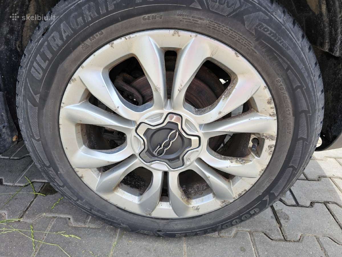 Fiat 500x ratlankiai R17 su žieminėmis padangomis