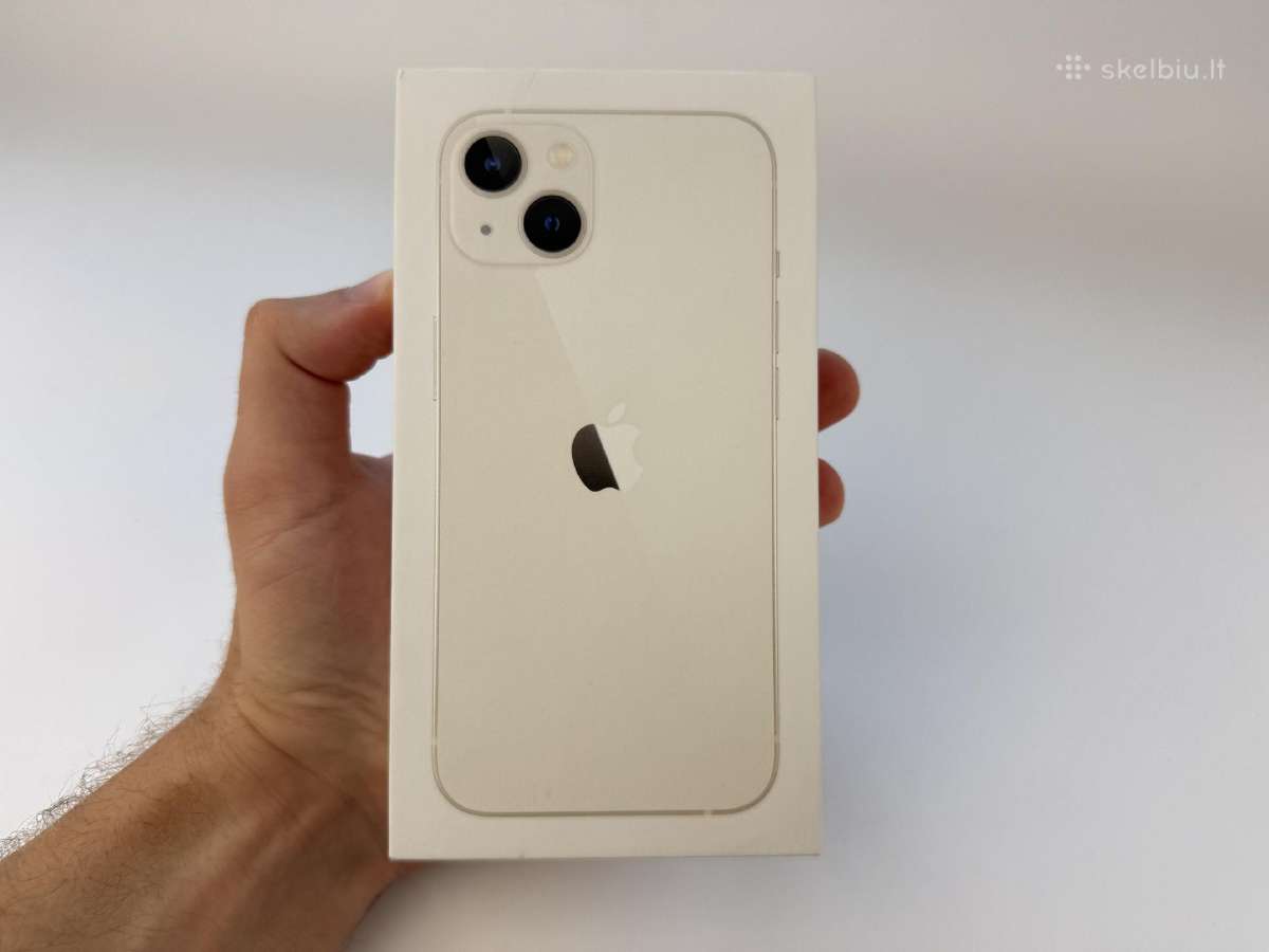 Naujas iPhone 13 128gb Starlight Garantija