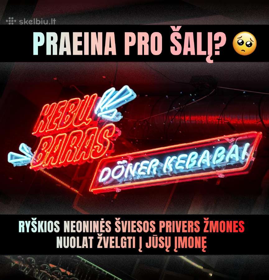 Neoninės iškabos jūsų verslui!