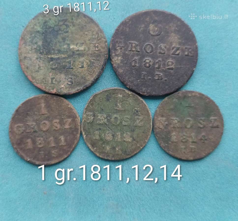 Grašiai rinkinys nuo 1811