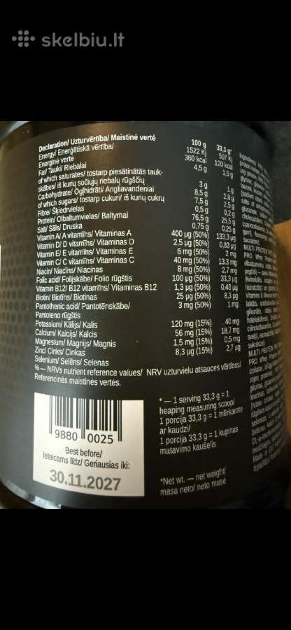 Multi Pro Proteinas - nuotraukos Nr. 2