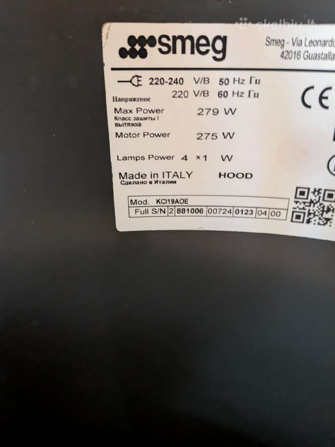 Smeg Cortina salos gartraukis Kci19aoe - nuotraukos Nr. 8