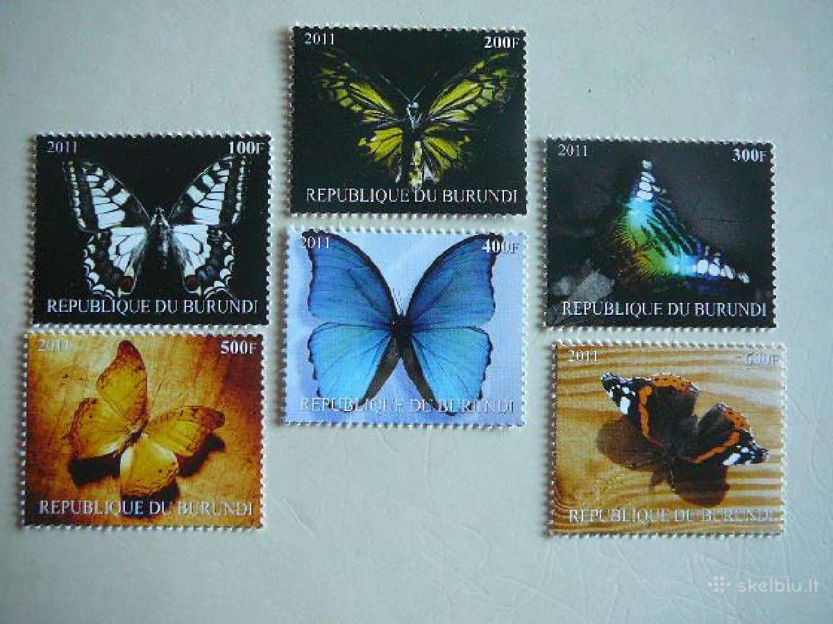 Drugeliai Burundis 2011 svarus d1430