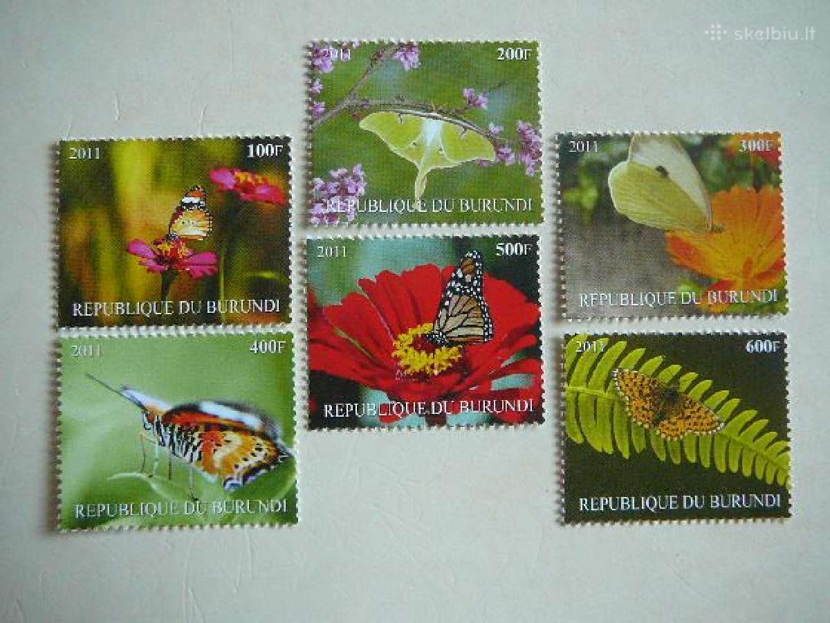 Drugeliai Burundis 2011 svarus d1431