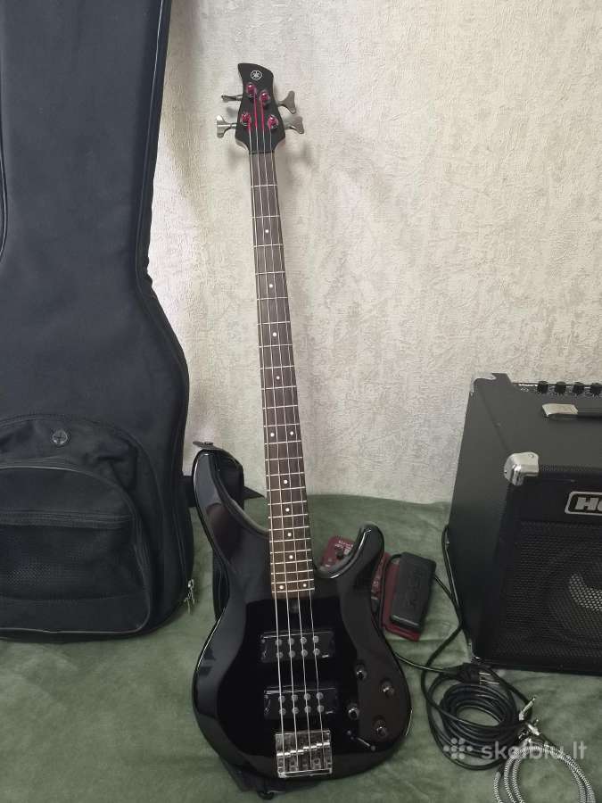 Bosinė gitara Yamaha, kubas ir procesorius