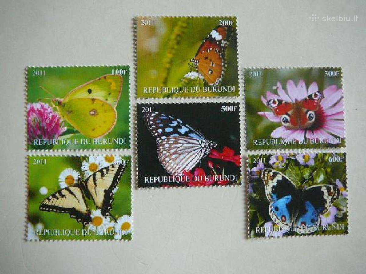 Drugeliai Burundis 2011 svarus d1433