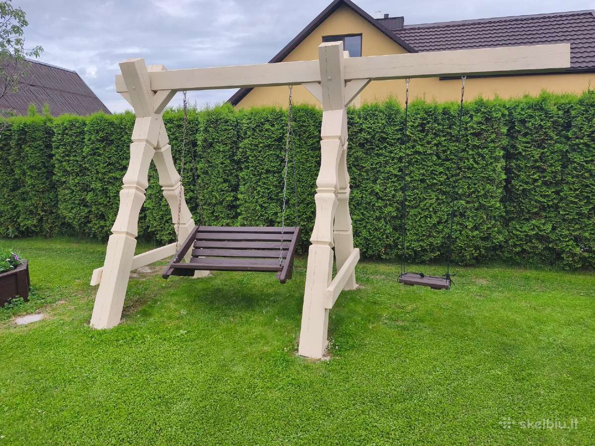 Medinės sūpynės - nuotraukos Nr. 5
