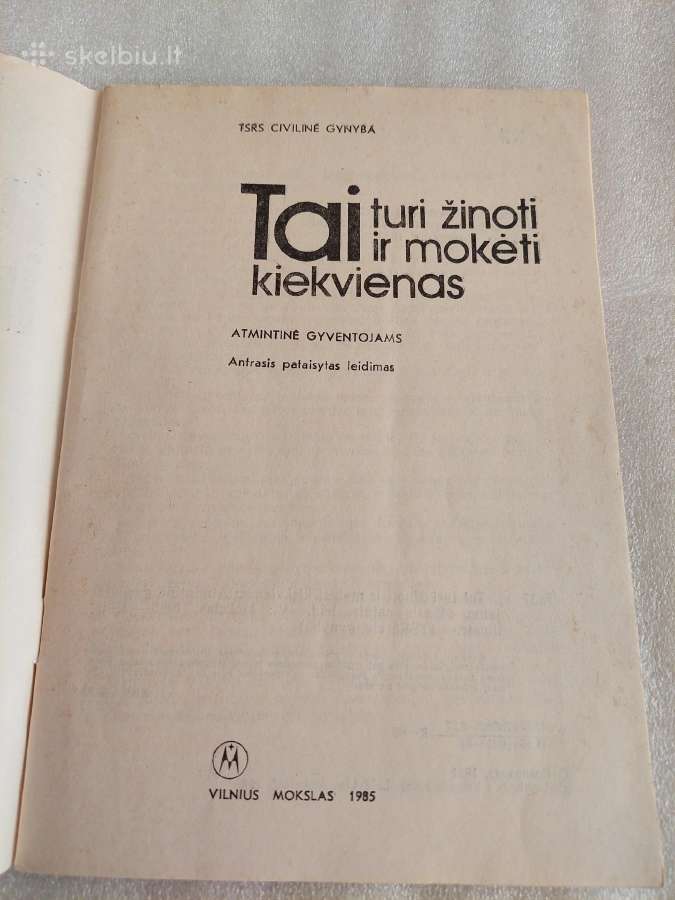 Tai turi žinoti ir mokėti kiekvienas - nuotraukos Nr. 2