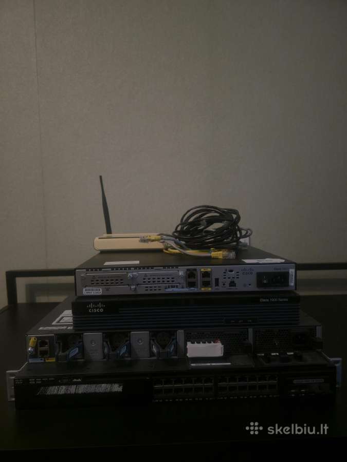 Cisco Home lab(mašrutizatorius, Switch, Laidai)